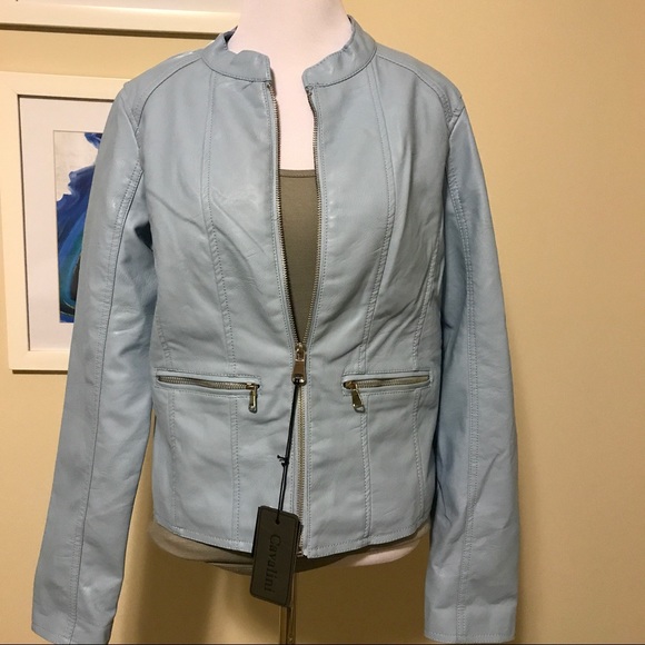 🔥NWT faux leather moto jacket by CAVALINI🔥 - Picture 4 of 8